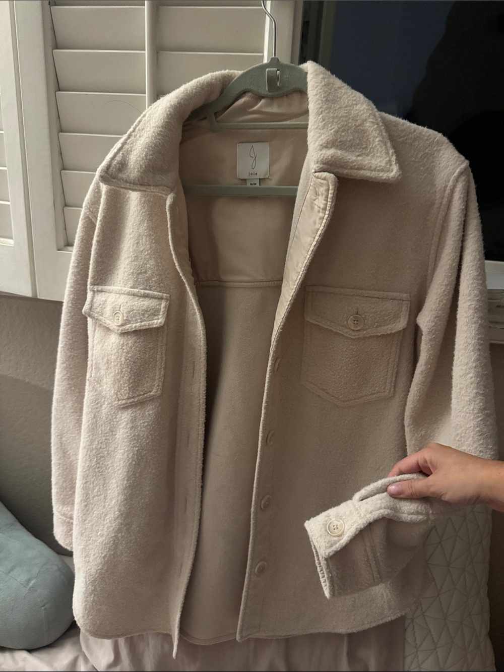 Joie Cozy Cream Shacket Jacket